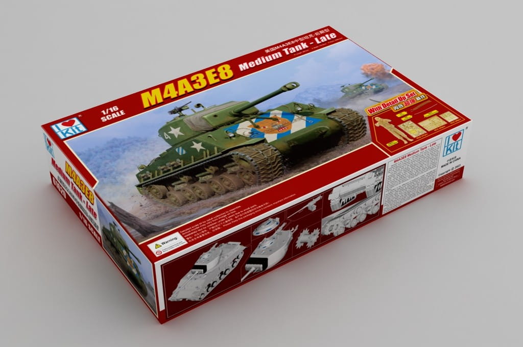 I Love Kit 1:16 scale M4A3E8 Medium Tank Late 61620 scale model kit