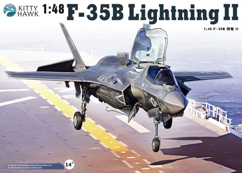 Kitty Hawk 1/48 Scale F-35B Lightning II Plastic Model 80102 NZ Stock