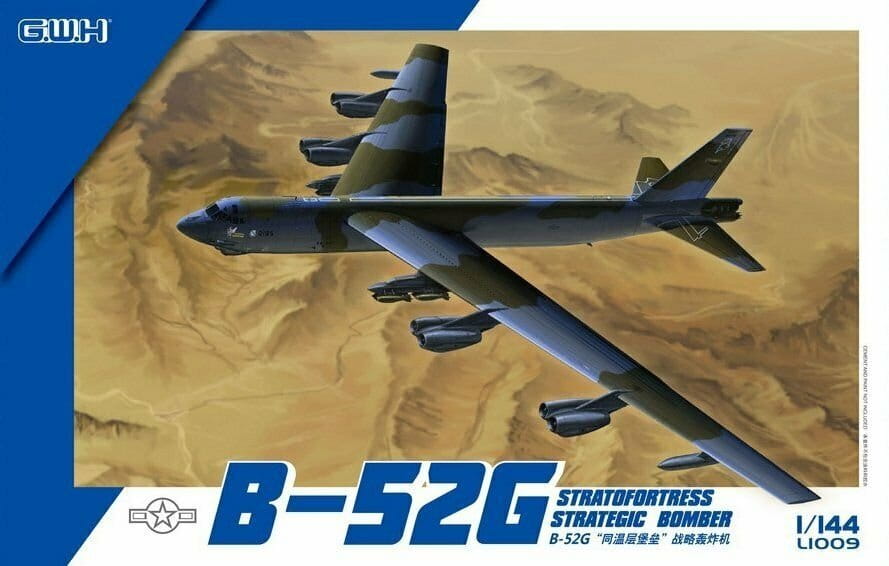 Great Wall Hobby 1/144 Scale B-52G Stratofortress Strategic Bomber L1009 Plastic Model Kit
