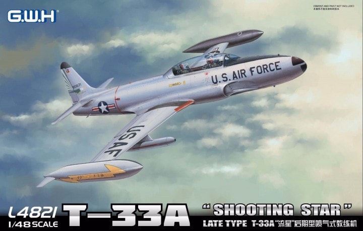 Great Wall Hobby 1/48 Scale T-33A “Shooting Star” Late Type L4821 Plastic Model Kit