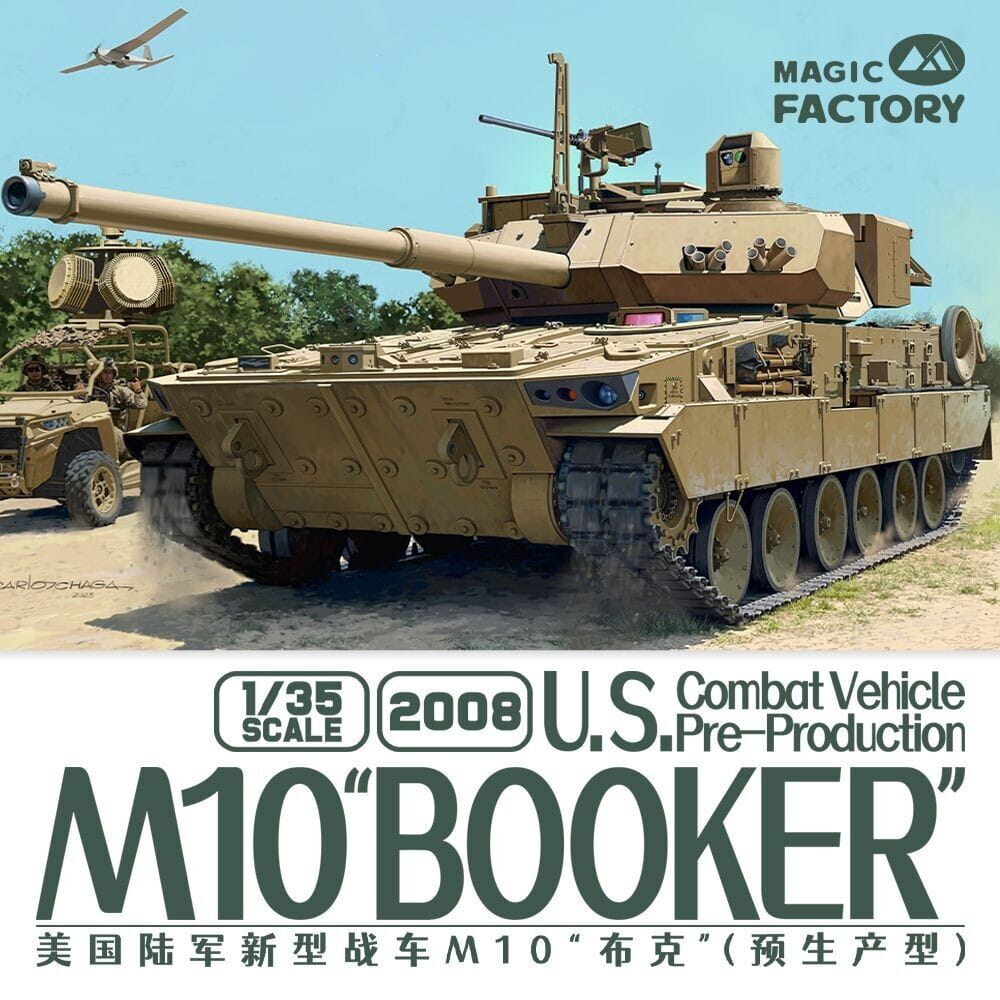 Magic Factory 1/35 Scale U.S. Combat Vehicle M10 “Booker” Plastic Model MF2008 NZ Stock