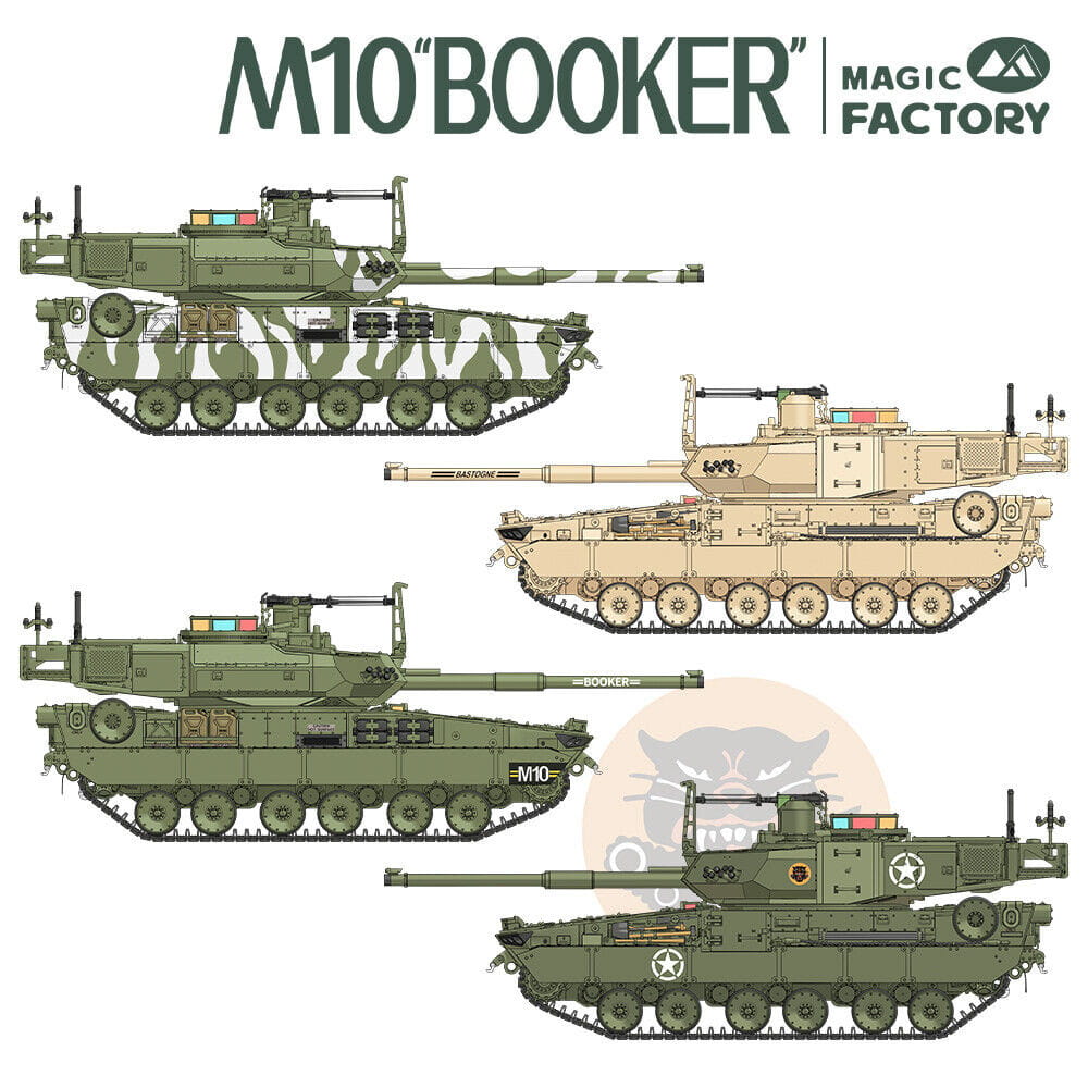 Magic Factory 1/35 Scale U.S. Combat Vehicle M10 “Booker” Plastic Model MF2008 NZ Stock