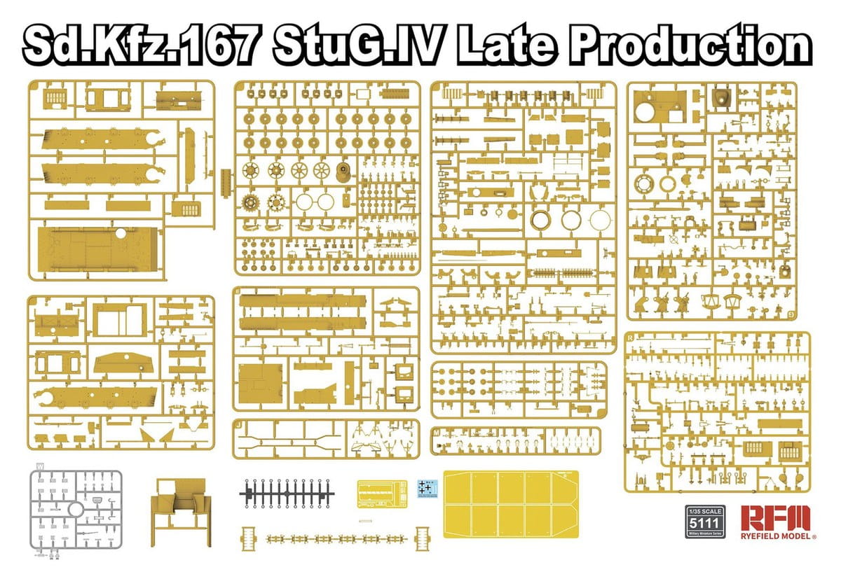 Rye Field Model 1:35 scale Sd.Kfz.167 StuG.IV Late Production 5111 scale model kit