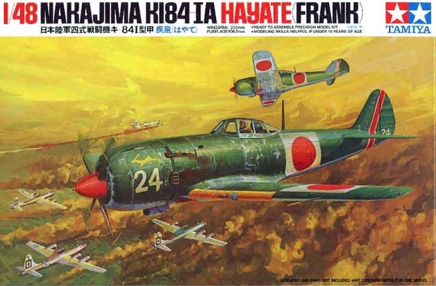 Tamiya 1/72 Scale Nakajima Ki-84-IA Hayate “Frank” Plastic Model 61013 NZ Stock