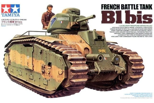 TAMIYA 35282 - 1:35 scale Char B1 Bis French Army plastic model kit