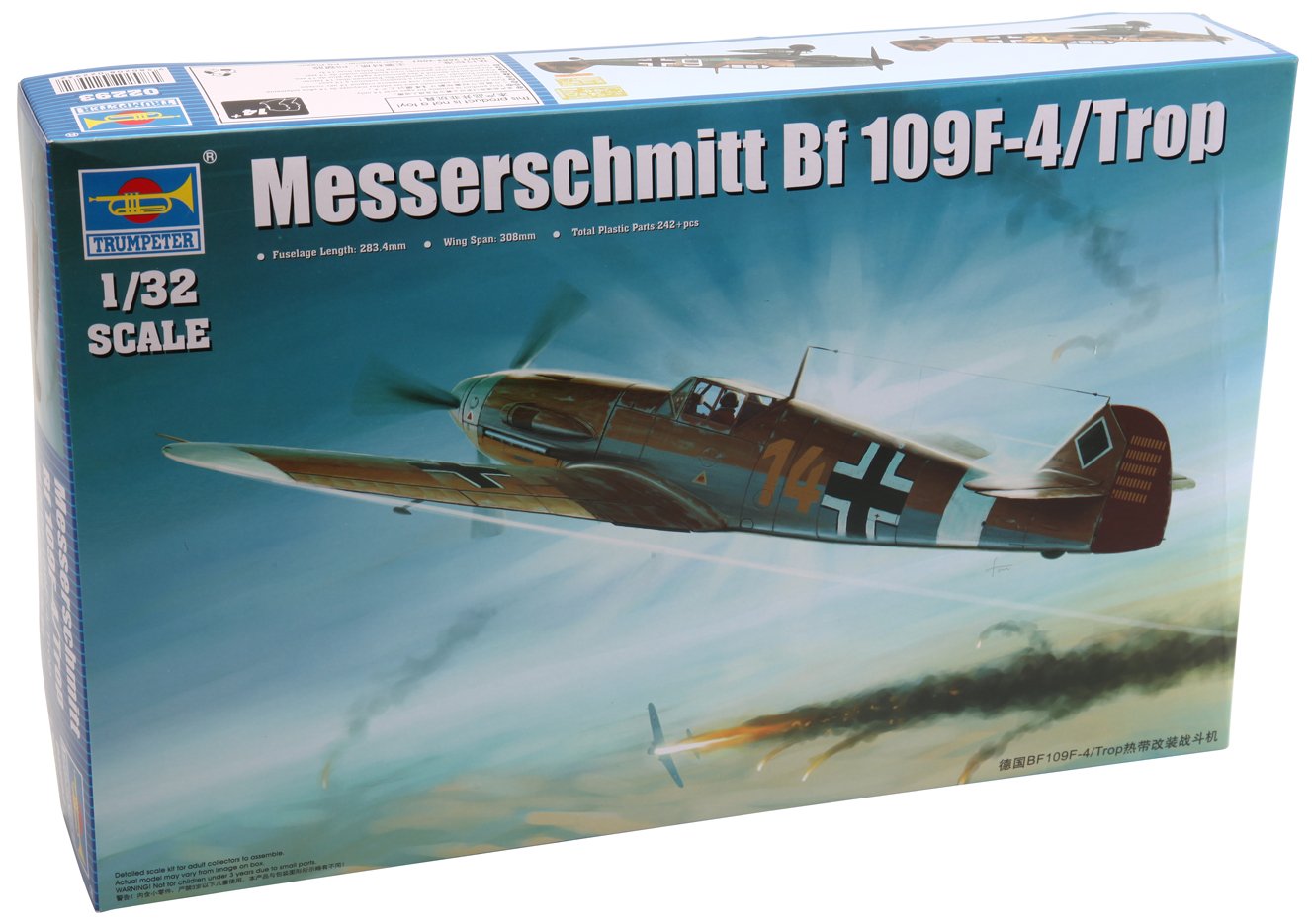 Trumpeter 1/32 Messerschmitt Bf 109F-4/Trop (No. 02293)
