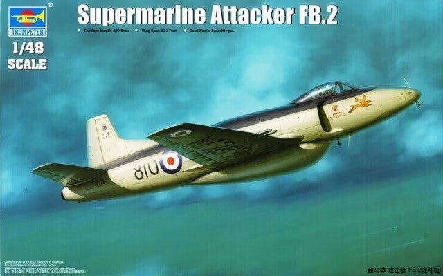 Trumpeter 1/48 Supermarine Attacker FB.2 (No. 02867)