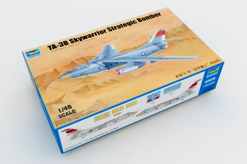 Trumpeter 1/48 TA-3B Skywarrior U.S. Navy Strategic Bomber Kit 02870