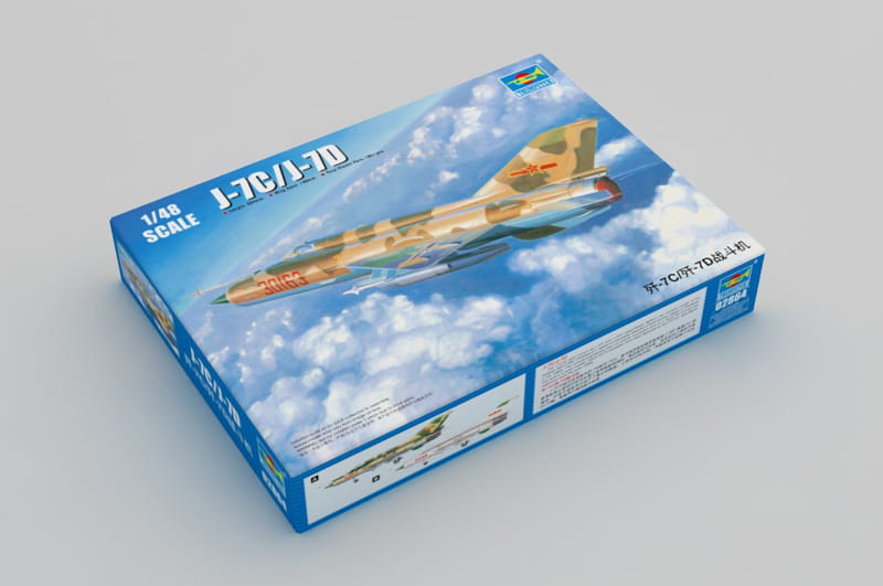 TRUMPETER 02864 - 1:48 scale J-7C/J-7D Fighter plastic model kit