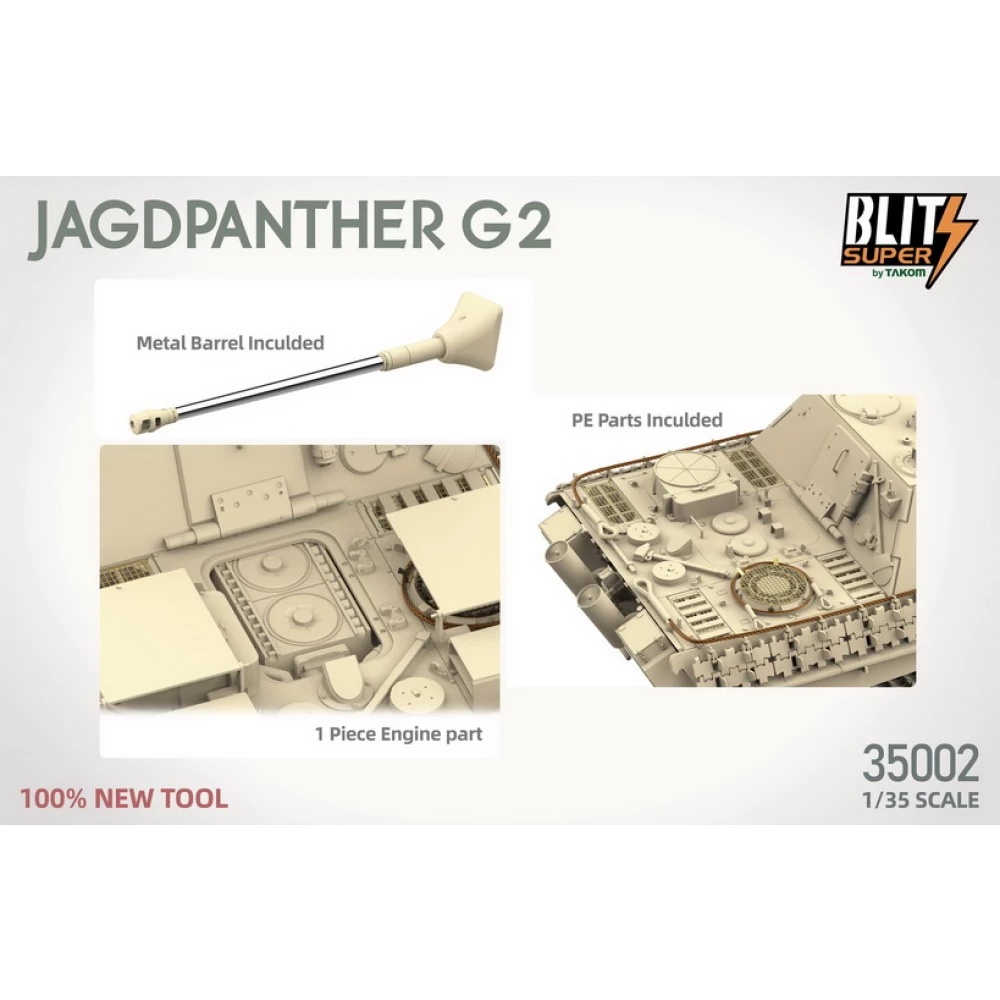 Takom (Das Werk) 1:35 scale Jagdpanther G2 "Super Blitz" 35042 scale model kit