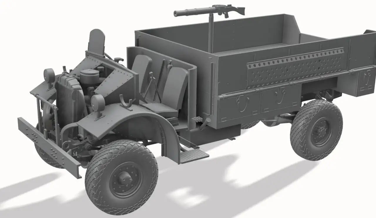 Thunder Model 1:35 scale LRDG Ford F30 Patrol Truck (Limited Bonus Edition) 35305 scale model kit