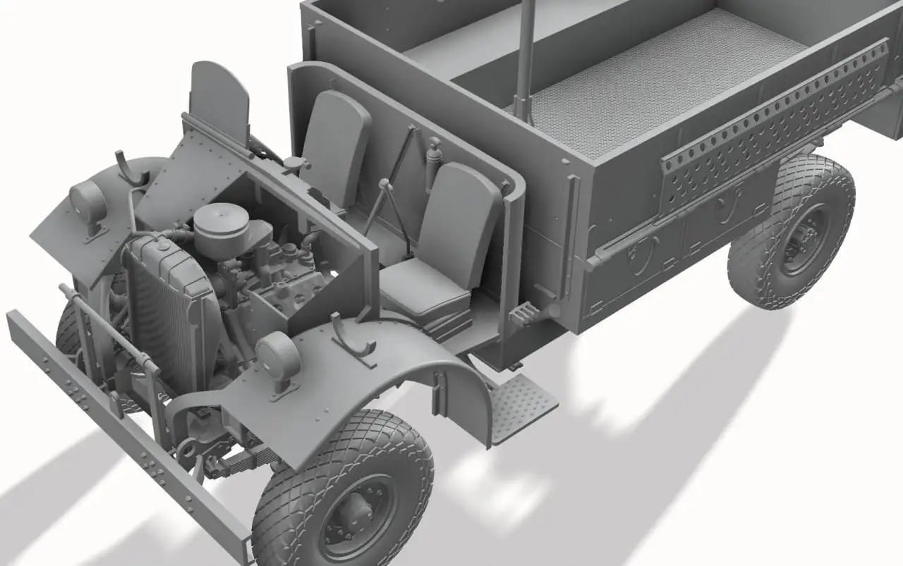 Thunder Model 1:35 scale LRDG Ford F30 Patrol Truck (Limited Bonus Edition) 35305 scale model kit