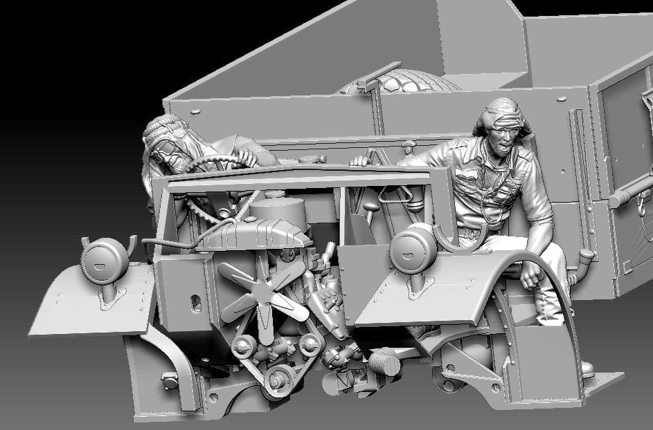 Thunder Model 1:35 scale LRDG CMP F30 Truck with Ordnance 37mm Mk.I Bofors Gun (Limited Bonus Edition) 35307 scale model kit
