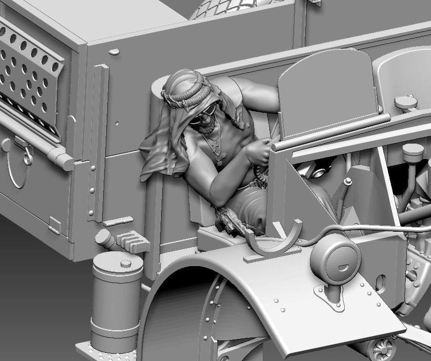 Thunder Model 1:35 scale LRDG CMP F30 Truck with Ordnance 37mm Mk.I Bofors Gun (Limited Bonus Edition) 35307 scale model kit