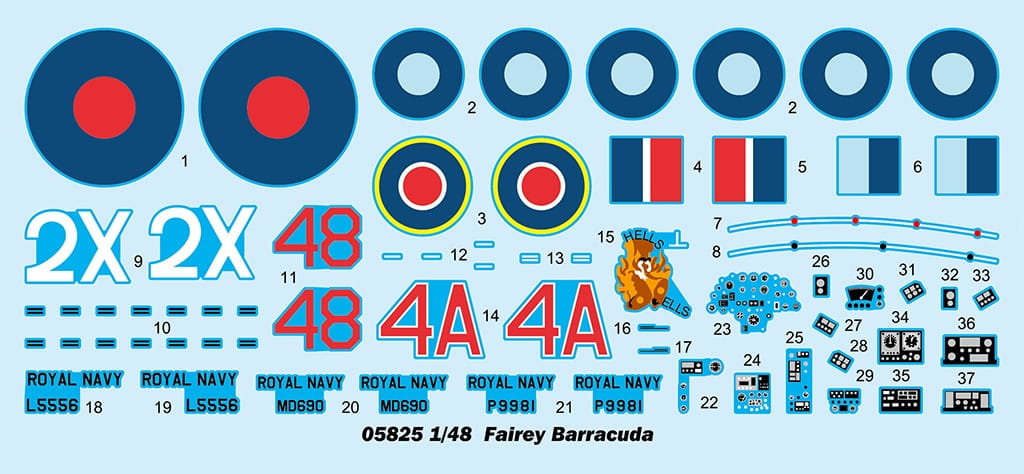 Trumpeter 1:48 Scale Fairey Barracuda Mk.II 05825 Plastic Model Kit