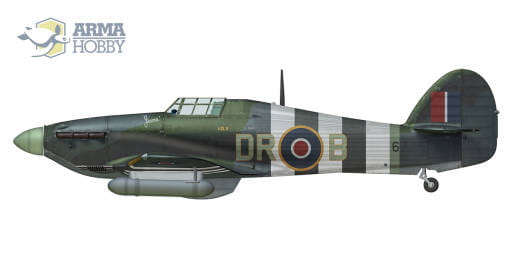 Arma Hobby 1:72 scale Hurricane Mk II b/c "Expert Set" 70042 scale model kit