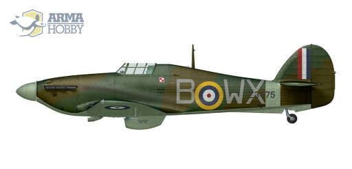 Arma Hobby 1:72 scale Hurricane Mk II b/c "Expert Set" 70042 scale model kit