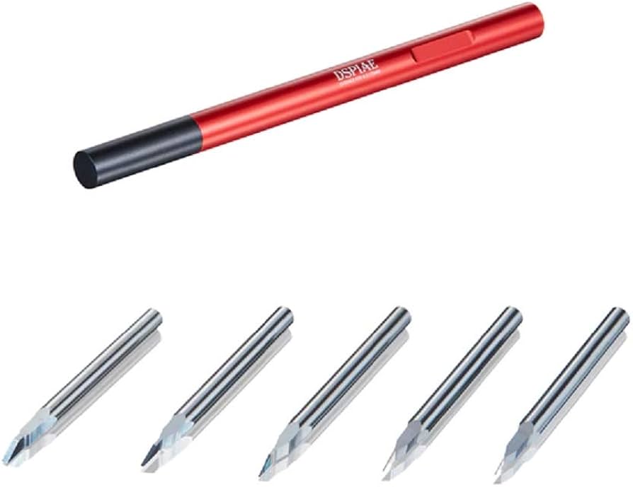 DSPIAE CS-PB01 PB Series Tungsten Steel Push Broach Combination Set with Holder