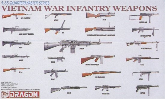 Dragon 1/35 Vietnam War Infantry Weapons Set (Kit 3818)