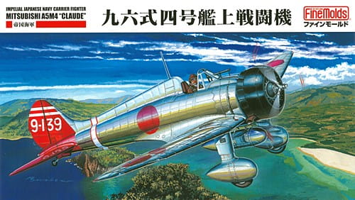 Fine Molds 1/48 Scale IJN Mitsubishi A5M4 Claude Carrier Fighter Plastic Model FB-21 NZ Stock