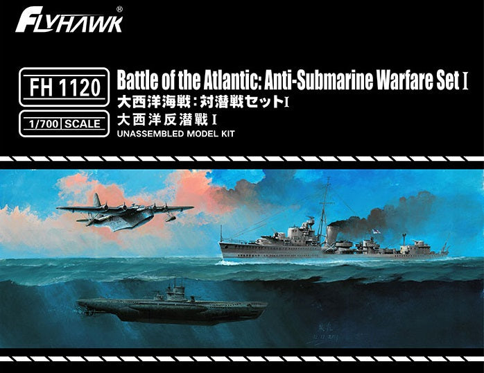 FlyHawk 1/700 Battle of the Atlantic: Anti-Submarine Warfare Set I – FH1120