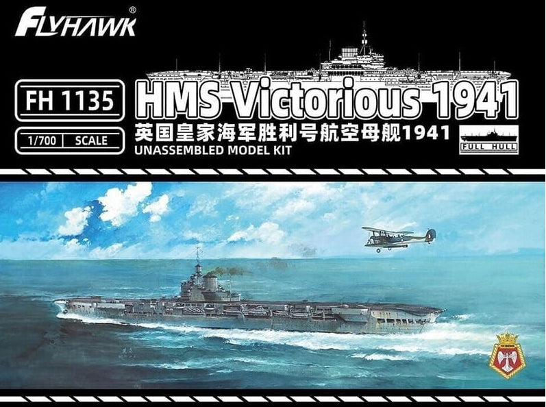 FlyHawk 1/700 HMS Victorious (1941) – Aircraft Carrier – FH1135