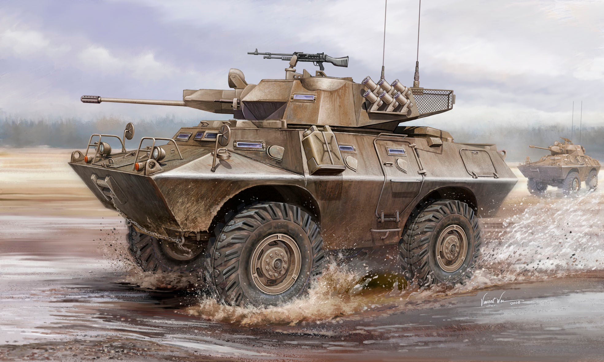 HobbyBoss 1/35 V-150 Commando w/20mm Cannon (No. 82420)