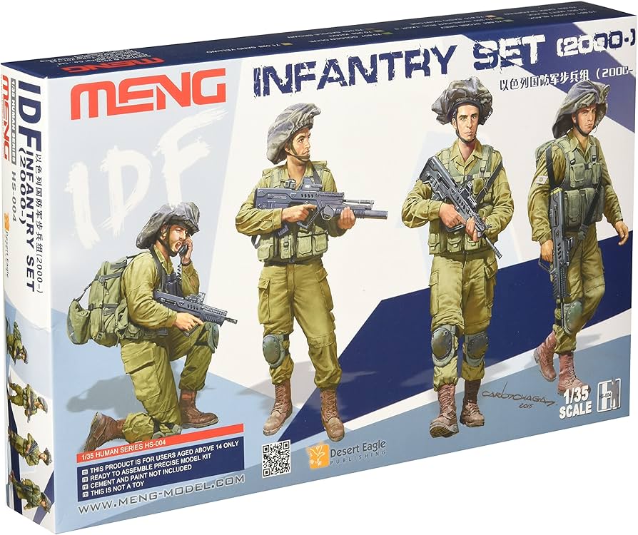MENG Model 1/35 IDF Infantry Set Modern Israeli Defence Forces Figures HS-004 Plastic Model Kit NZ Stock