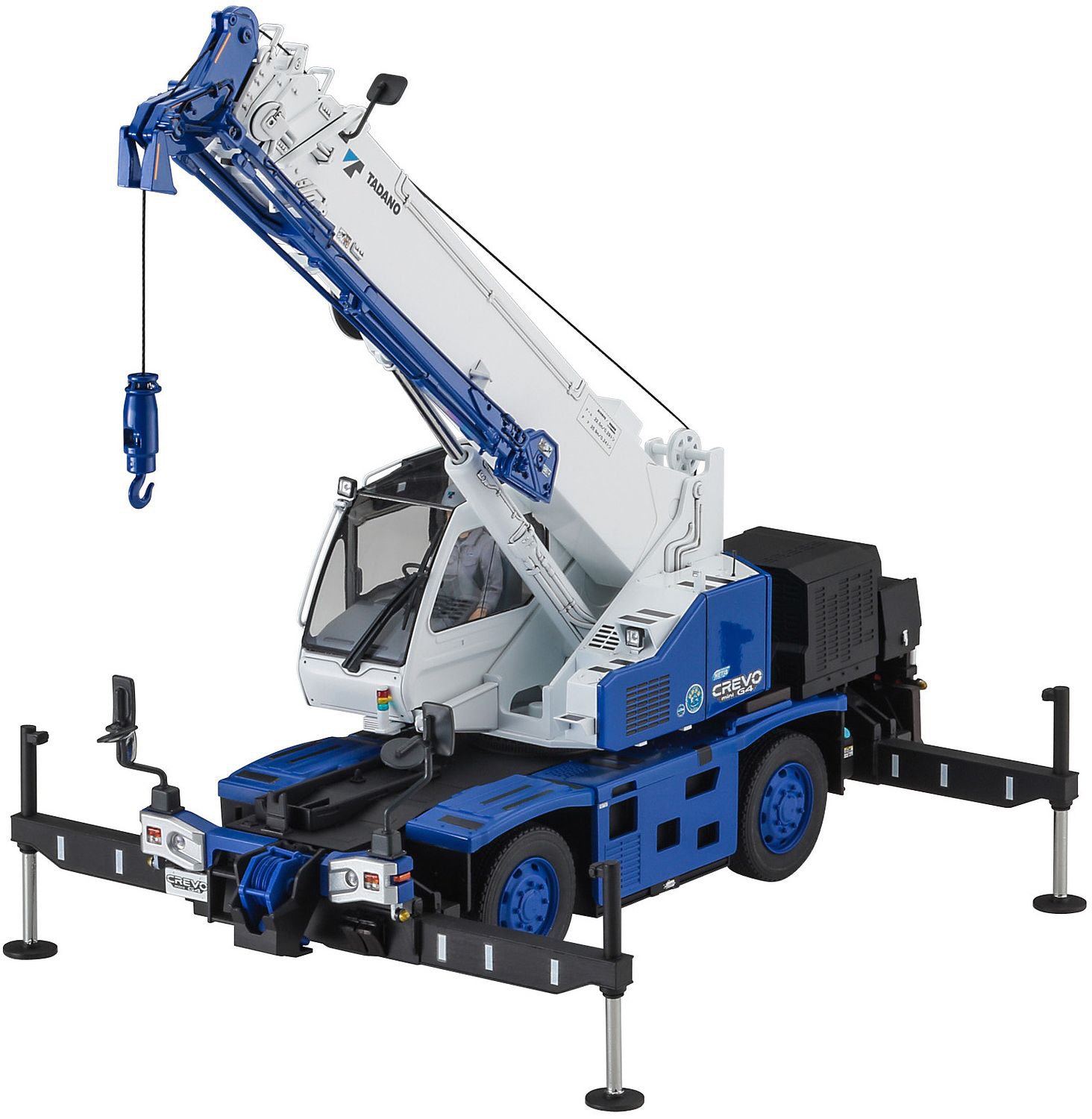 Hasegawa 1/35 Tadano Rough Terrain Crane GR-130NL/N Crevo Mini G4 H Type Outrigger (No. HSG66110)