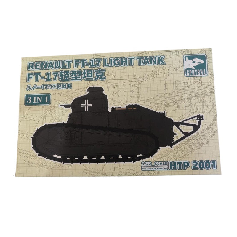 FlyHawk 1/72 Scale Renault FT-17 Light Tank HTP2001 Plastic Model Kit NZ Stock