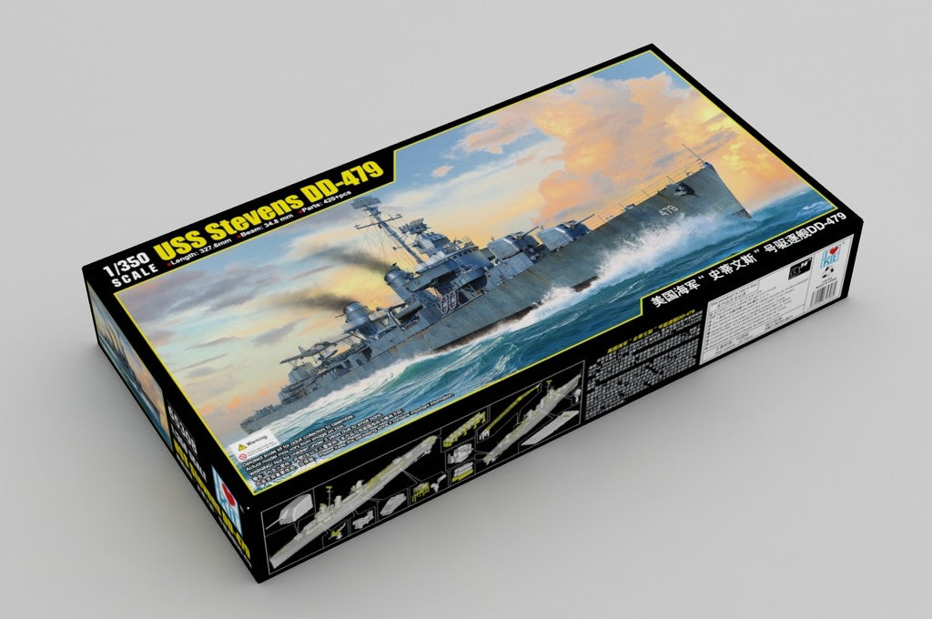 I Love Kit 1/350 Scale USS Stevens DD-479 Fletcher-Class Destroyer 65308 Plastic Model Kit