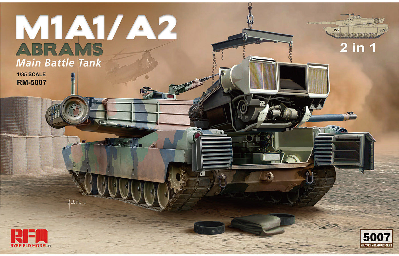 M1A1/M1A2 w/ Full Interior Rye Field Model | No. RM-5007 | 1:35