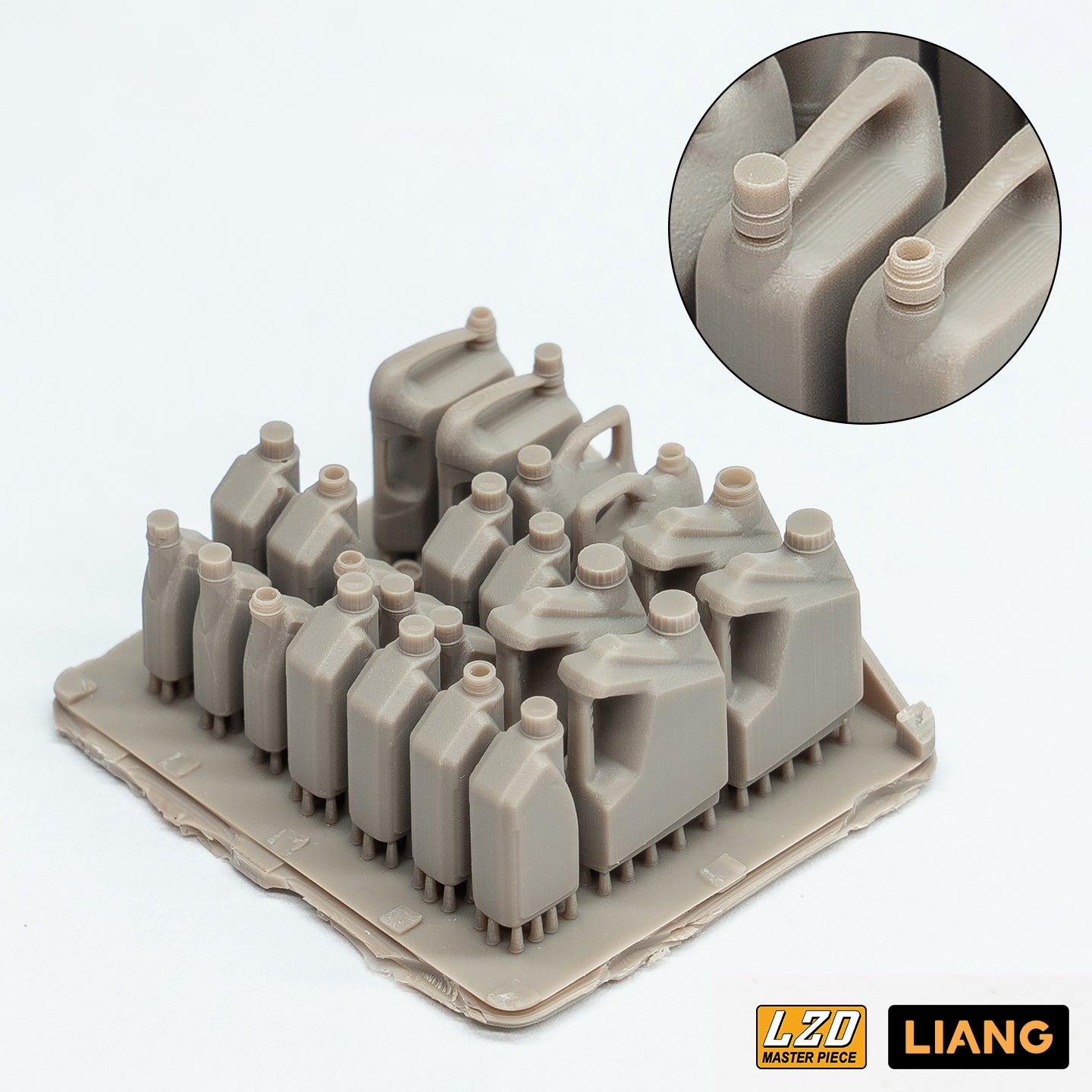 Liang Model 1/35 Scale Engine Oil Bucket Set (x22) LIANG-S002 Plastic Model Accessory Kit