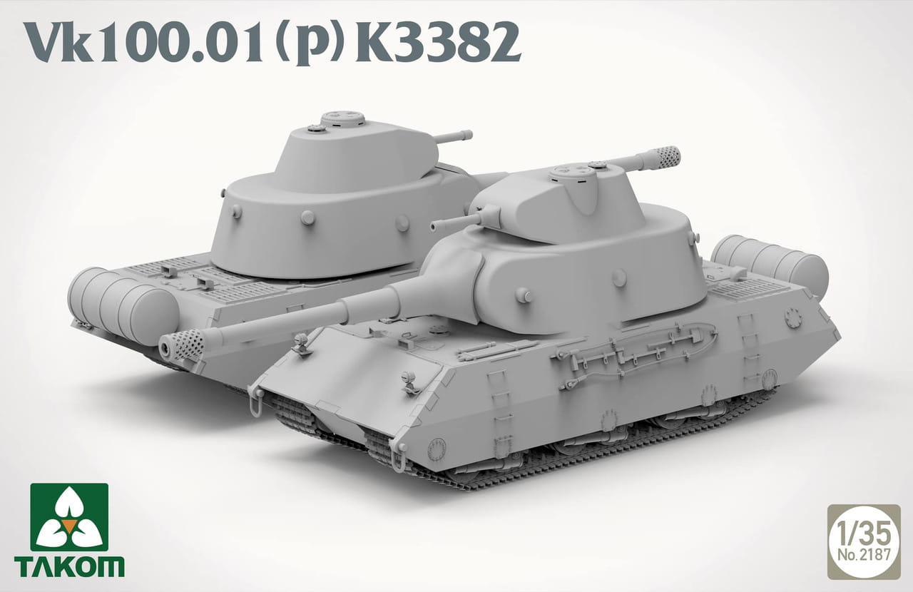 Takom 1/35 Scale VK 100.01 (P) K3382 German Heavy Tank WWII 2187 Plastic Model Kit