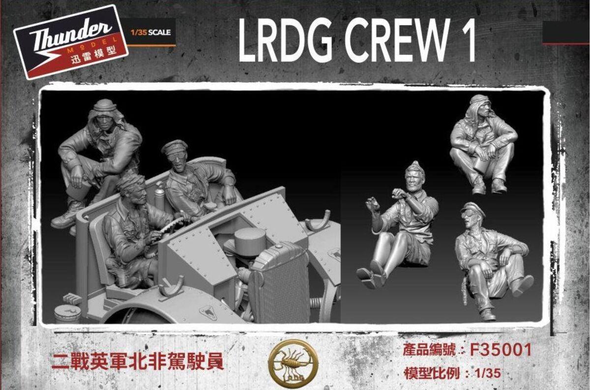 Thunder Model 1/35 LRDG Crew 1 Figure Set | No. F35001